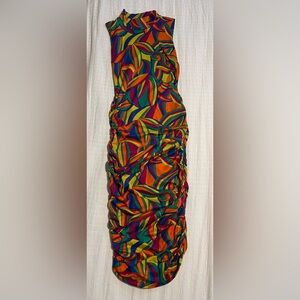 Colorful Abstract Women's Pencil Dress